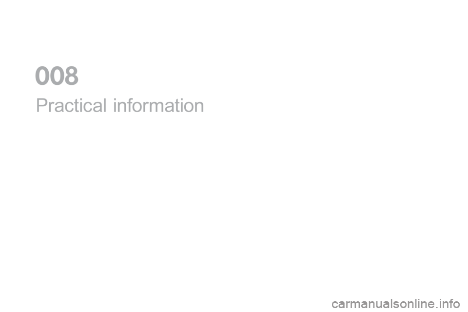 Citroen DS5 HYBRID RHD 2016 1.G Owners Manual Practical information
0  