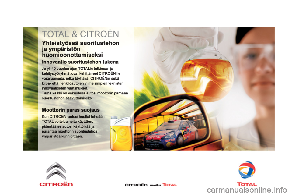 CITROEN DS3 2013  Omistajan Käsikirjat (in Finnish)   TOTAL & CITROËN  