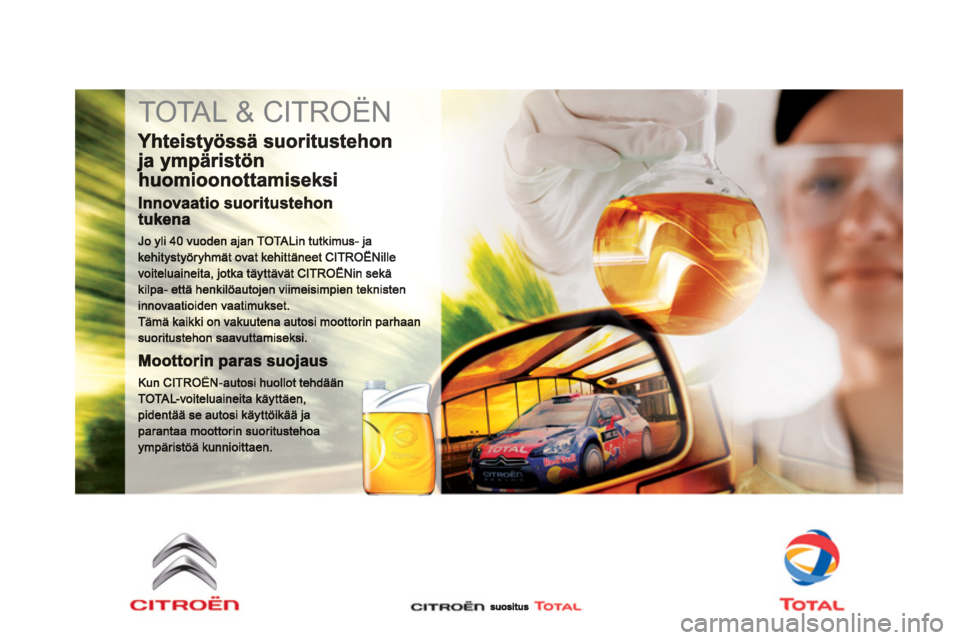 CITROEN DS5 2013  Omistajan Käsikirjat (in Finnish)   TOTAL & CITROËN  