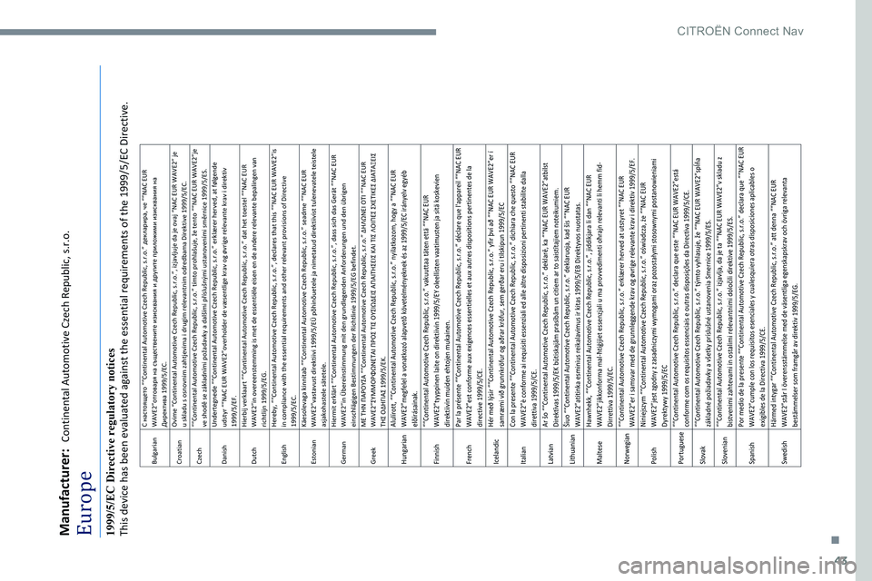 CITROEN JUMPER SPACETOURER 2017  Omistajan Käsikirjat (in Finnish) 43
. 
CIT  