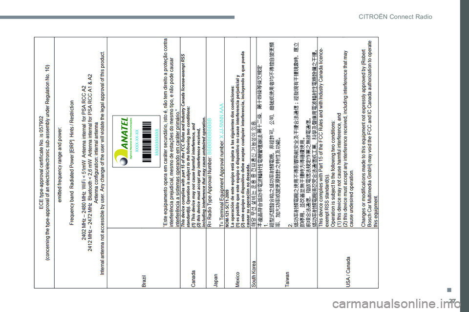 CITROEN JUMPER SPACETOURER 2017  Omistajan Käsikirjat (in Finnish) 27
. 
CIT  