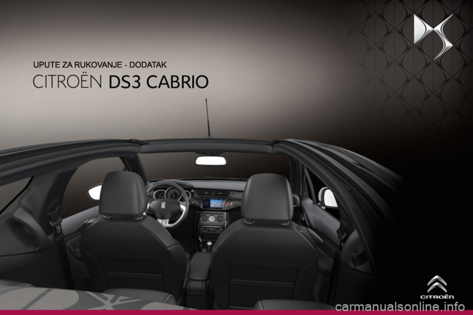 CITROEN DS3 CABRIO 2013  Upute Za Rukovanje (in Croatian) 