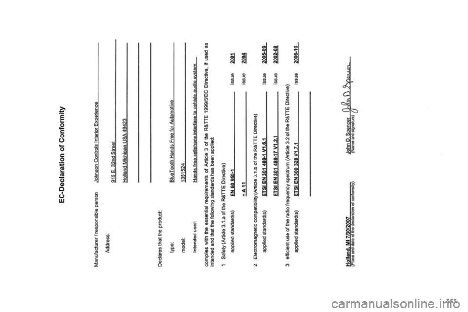 CITROEN C4 AIRCROSS 2016  Navodila Za Uporabo (in Slovenian) 343
C4-Aircross_sl_Chap12_certificats_ed01-2014  
