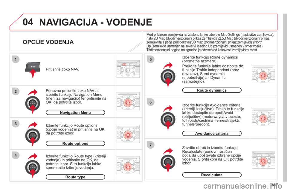 CITROEN C5 2012  Navodila Za Uporabo (in Slovenian) 243
04
2ABC3DEF5JKL4GHI6MNO8TUV7PQRS9WXYZ0*#
1RADIO MEDIANAVESC TRAFFIC
SETUPADDR
BOOK
2ABC3DEF5JKL4GHI6MNO8TUV7PQRS9WXYZ0*#
1RADIO MEDIANAV ESC TRAFFIC
SETUPADDR
BOOK
NAV
1
3
4
5
6
7
2ABC3DEF5JKL4GHI