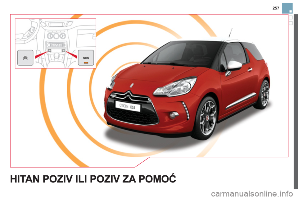 CITROEN DS3 2014  Priručnik (in Serbian) 257 