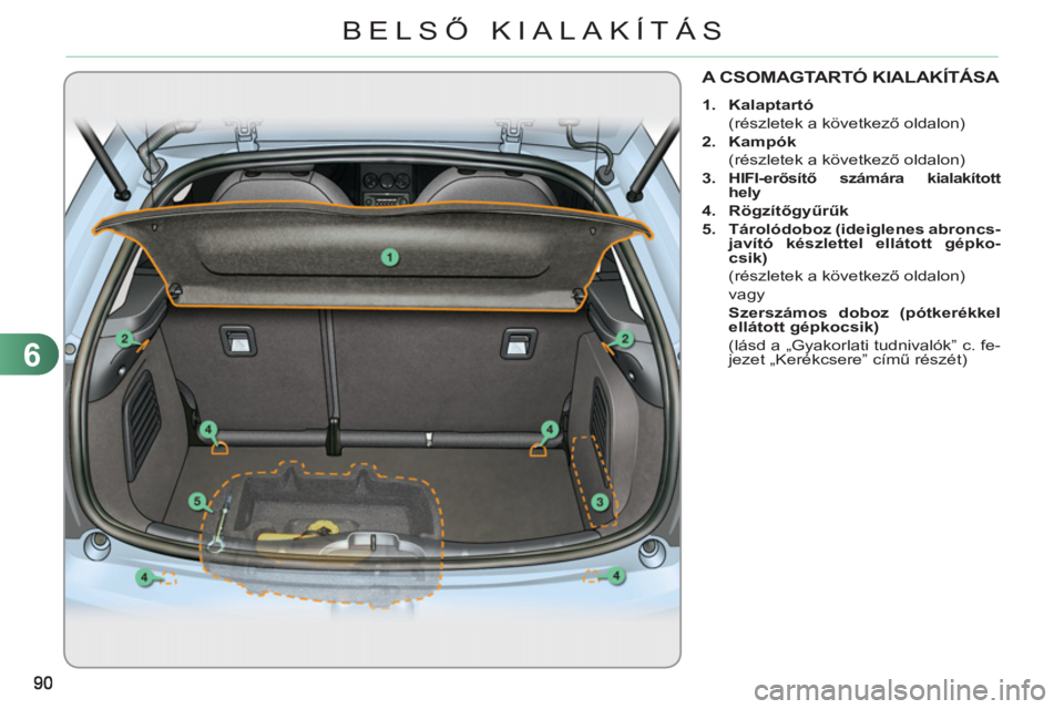 CITROEN C3 2013  Kezelési útmutató (in Hungarian) 6
BELSŐ KIALAK