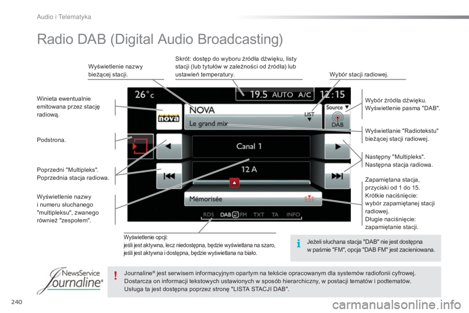 CITROEN C4 CACTUS 2016 Instrukcja obsługi (in Polish) 240
C4-cactus_pl_Chap10b_SMEGplus_ed01-2015
Wyświetlenie opcji:
jeśli jest aktywna, lecz niedostępna, będzie wyświetlana na szaro,
jeśli jest aktywna i dostępna, będzie wyświetlana na biało. CITROEN C4 CACTUS 2016 Instrukcja obsługi (in Polish) 240
C4-cactus_pl_Chap10b_SMEGplus_ed01-2015
Wyświetlenie opcji:
jeśli jest aktywna, lecz niedostępna, będzie wyświetlana na szaro,
jeśli jest aktywna i dostępna, będzie wyświetlana na biało.