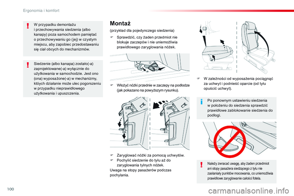 CITROEN JUMPER SPACETOURER 2017 Instrukcja obsługi (in Polish) 100
Spacetourer-VP_pl_Chap03_ergonomie-et-confort_ed01-2016
Po ponownym ustawieniu siedzenia
w położeniu do siedzenia sprawdzić
prawidłowe zablokowanie siedzenia do
podłogi.
Należy zwracać CITROEN JUMPER SPACETOURER 2017 Instrukcja obsługi (in Polish) 100
Spacetourer-VP_pl_Chap03_ergonomie-et-confort_ed01-2016
Po ponownym ustawieniu siedzenia
w położeniu do siedzenia sprawdzić
prawidłowe zablokowanie siedzenia do
podłogi.
Należy zwracać