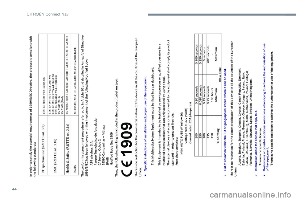 CITROEN JUMPER DISPATCH 2018  Instrukcja obsługi (in Polish) 44 
CIT  