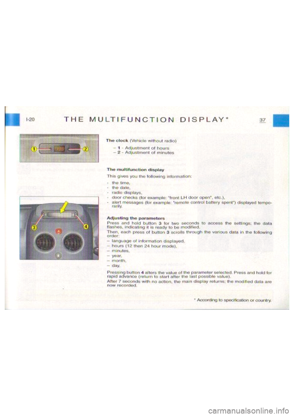 CITROEN BERLINGO VAN 2003  Owners Manual 