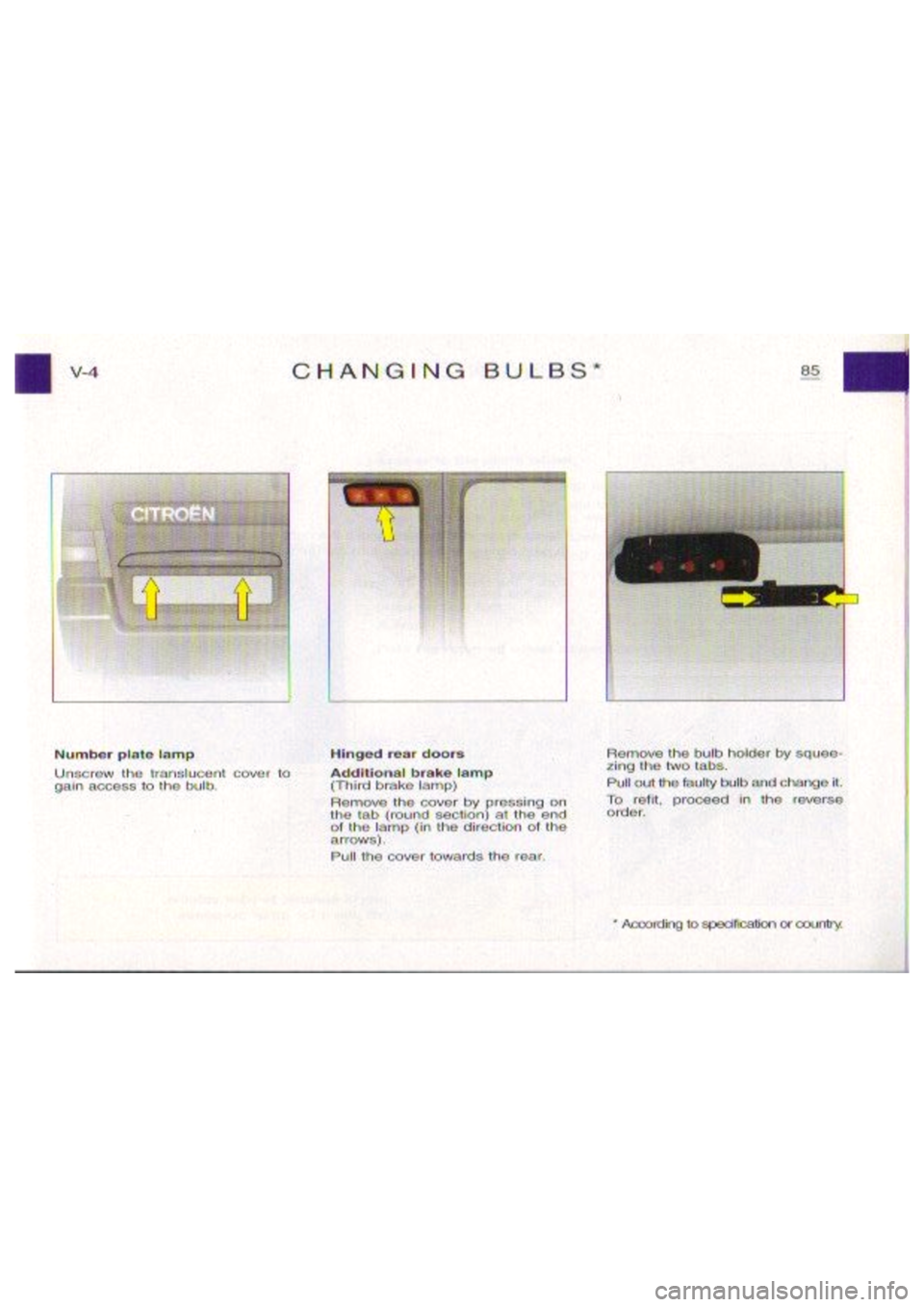 CITROEN BERLINGO VAN 2003  Owners Manual 