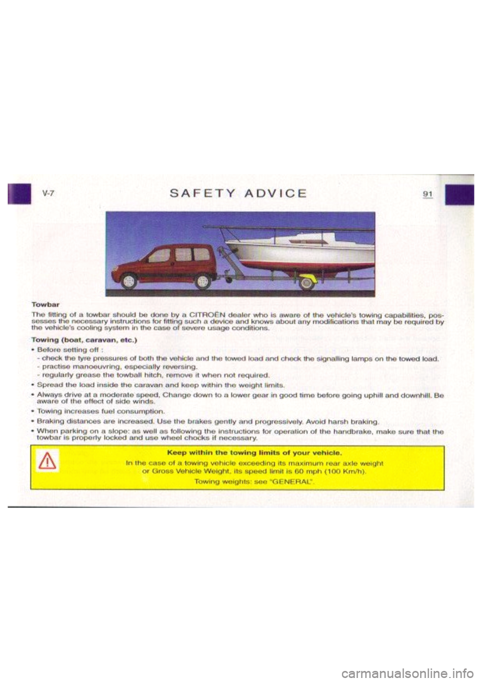 CITROEN BERLINGO VAN 2003  Owners Manual 