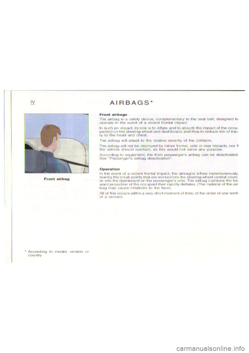 CITROEN BERLINGO VAN 2001  Owners Manual 