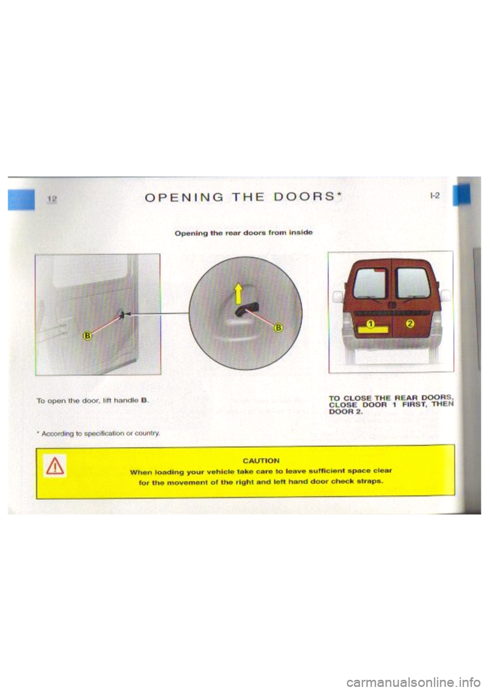 CITROEN BERLINGO VAN 2001  Owners Manual 