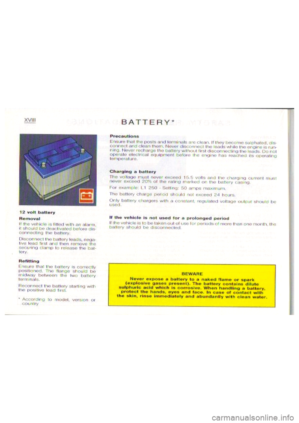 CITROEN BERLINGO VAN 2001  Owners Manual 