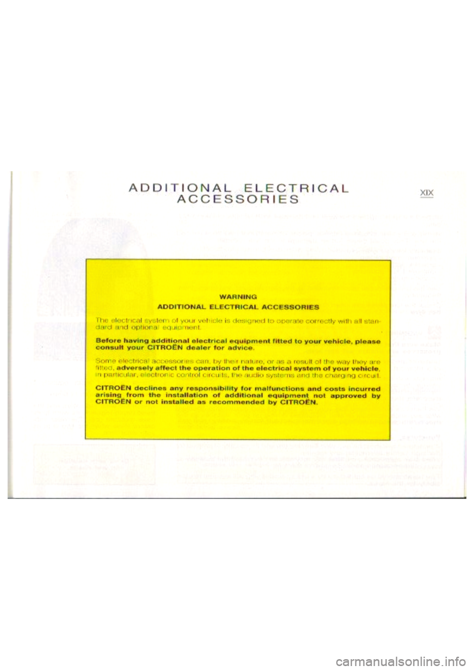 CITROEN BERLINGO VAN 2001  Owners Manual 