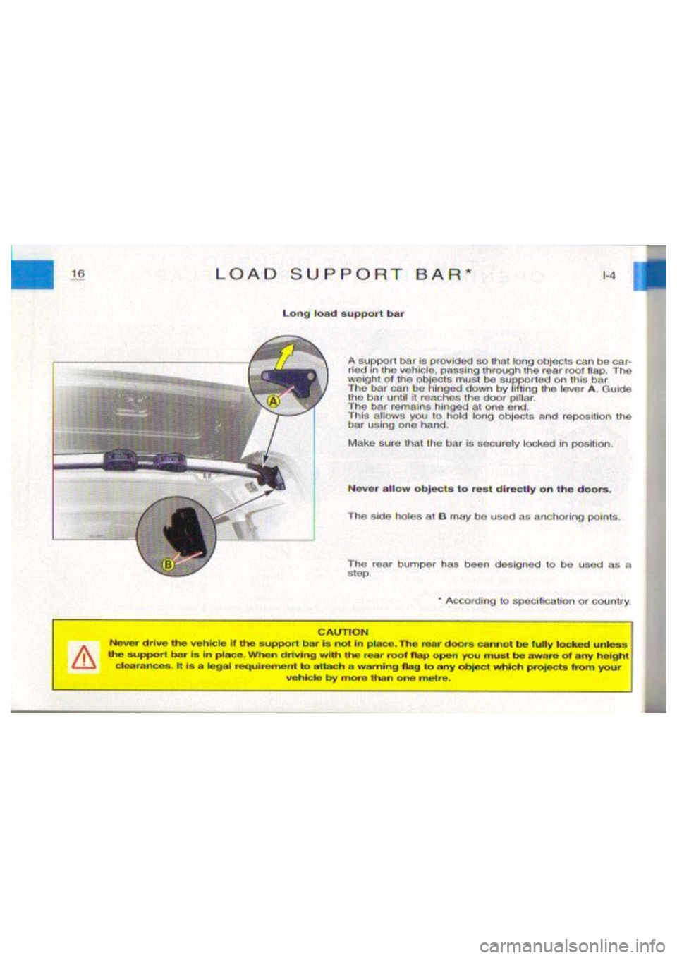 CITROEN BERLINGO VAN 2001  Owners Manual 