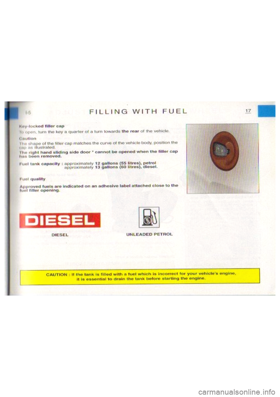 CITROEN BERLINGO VAN 2001  Owners Manual 