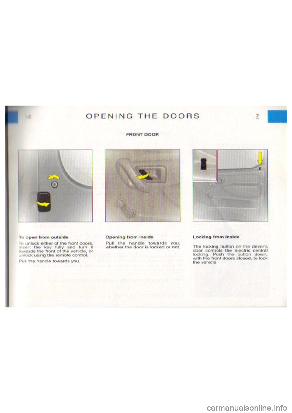 CITROEN BERLINGO VAN 2001  Owners Manual 