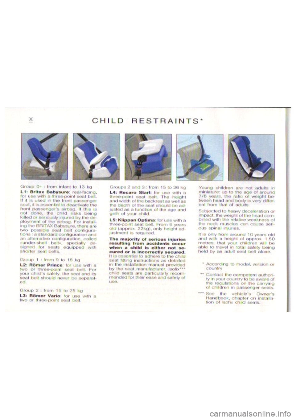 CITROEN BERLINGO VAN 1998  Owners Manual 