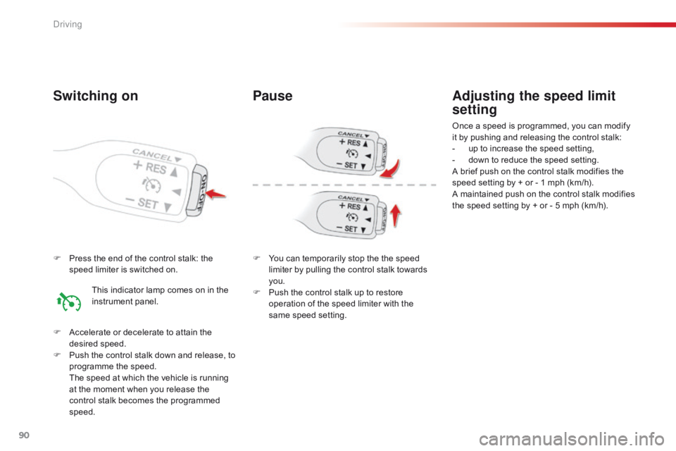 CITROEN C1 2021 Owners Manual 90
C1_en_Chap04_conduite_ed01-2016
F Press the end of the control stalk: the s
peed limiter is switched on.
F
A
ccelerate or decelerate to attain CITROEN C1 2021 Owners Manual 90
C1_en_Chap04_conduite_ed01-2016
F Press the end of the control stalk: the s
peed limiter is switched on.
F
A
ccelerate or decelerate to attain