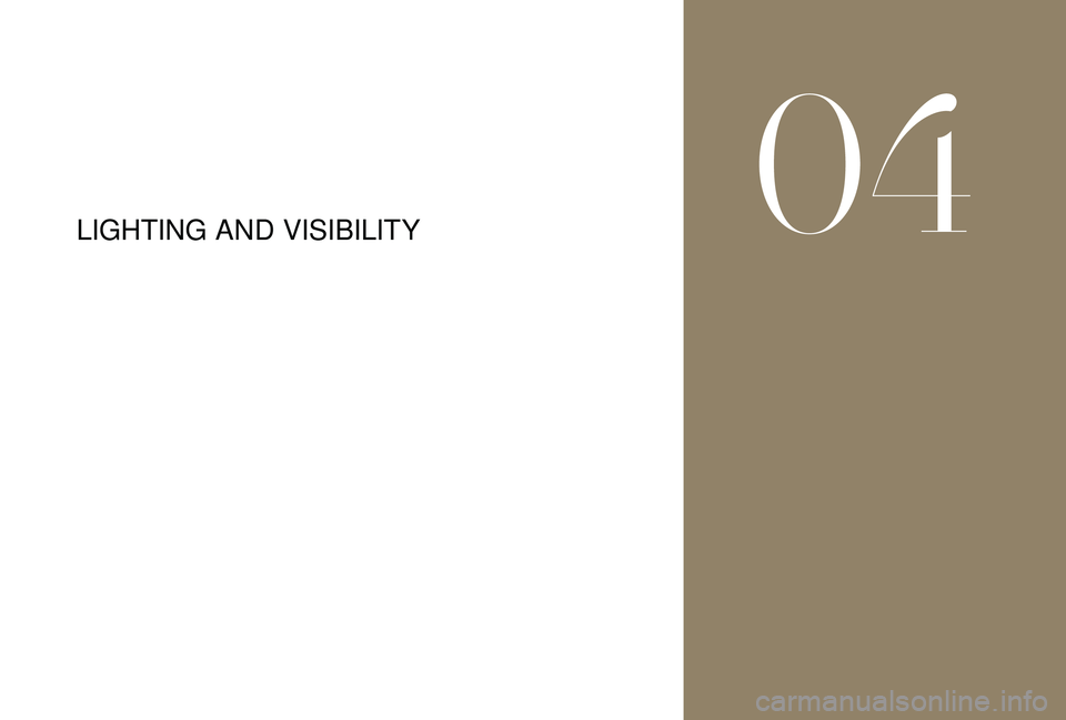 CITROEN DS4 2018  Owners Manual LIGHTING AND VISIBILITY
04  