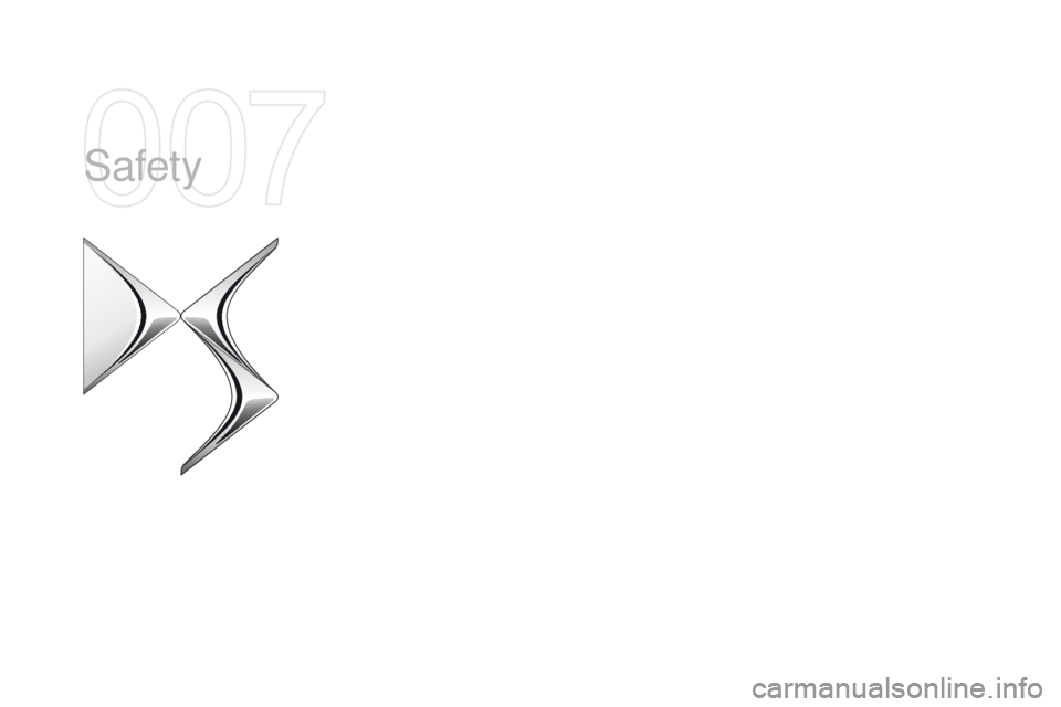CITROEN DS5 2017  Owners Manual Safety  