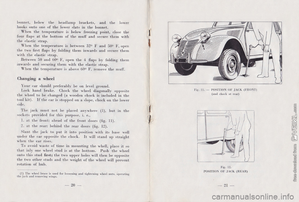 CITROEN 2CV 1959  Owners Manual 