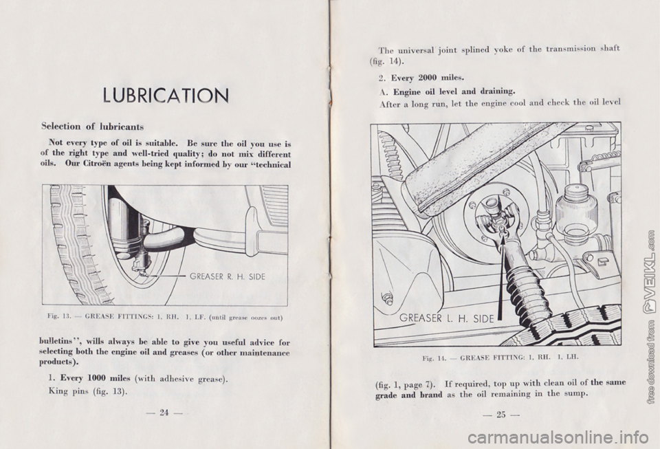 CITROEN 2CV 1959  Owners Manual 