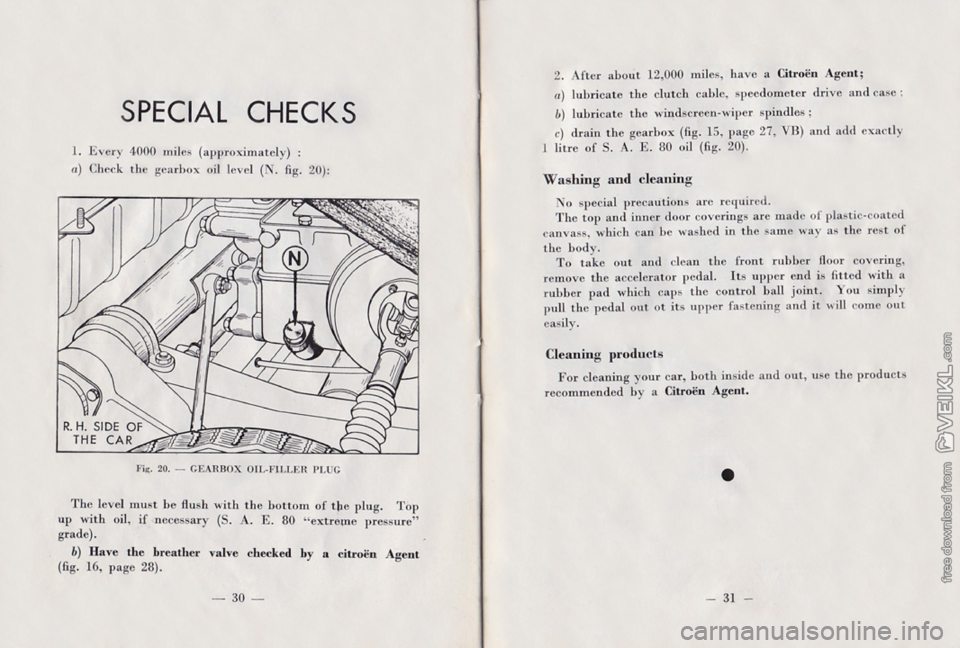 CITROEN 2CV 1959  Owners Manual 