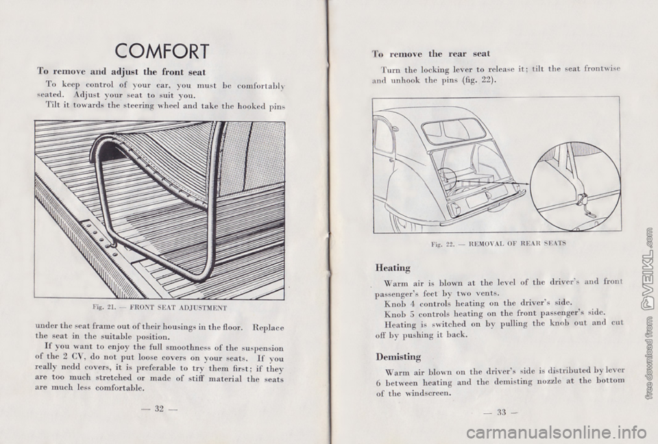 CITROEN 2CV 1959  Owners Manual 