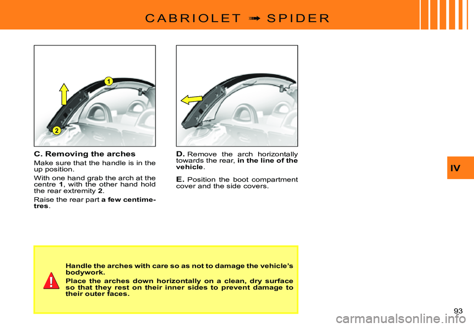 CITROEN C3 PLURIEL 2007  Owners Manual 1
2
IV
�9�3� 
C A B R I O L E T  